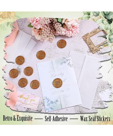 Vellum Jacket Set for 5x7 Invitations with Gold Wax Seal Stickers - Translucent Paper Kit for Wedding, Birthday, Bridal Shower, Baby Shower - Pack of 200 - Buy Online on GoSupps.com