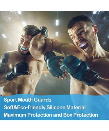 6 Pieces Braces Mouth Guard Kids Sports Mouth Guard for Kids Double Football Youth Mouthguards for Boxing Football Hockey Karate Basketball (Transparent  Transparent Purple/Blue) Transparent  Transparent Purple/ Blue - Buy Online on GoSupps.com