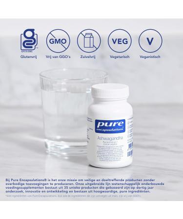  Pure Encapsulations Pure Encapsulations - Ashwagandha 1000mg - For Better Mental Performance and More Energy - 60 Capsules - Buy Online on GoSupps.com
