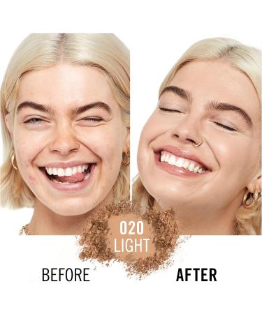 Rimmel Kind + Free Natural Finish Pressed Powder Light 020 | Vegan Formula | Oil-Free Formula - Buy Online on GoSupps.com