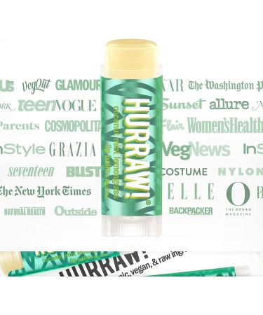 Hurraw! Pitta Lip Balm - Coconut Mint & Lemongrass | 0.15 oz (4.3 g) - Nourishing Natural Lip Care - Buy Online on GoSupps.com