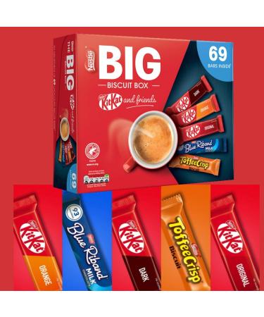Nestle Lunchbox Snacks - The Big Biscuit Box Of Chocolate Bars Multipack With Cards- Individually Wrapped Sweets For Fathers Day Birthday Thank You Sweets Christmas Easter More - Buy Online on GoSupps.com