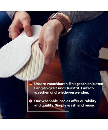 Summer Barefoot Insoles | Fluffy Terry Cloth & Charcoal Odour Absorbing Inserts | Comfort for Men & Women | Lemon-Scented & Hand-Washable - Buy Online on GoSupps.com