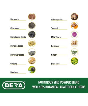 DEVA Tuba Prime Vegan Multivitamin High-Potency Vitamin and Mineral Dietary Supplement Antioxidants Fruit and Vegetable Blend Super Mushrooms Probiotics Prebiotics Seeds Herbs - 90 Tabs 2-Pack 90 Count (Pack of 2) - Buy Online on GoSupps.com