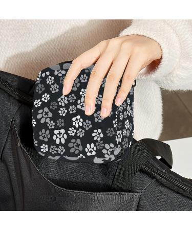 Menstruation Pad Bag with Zipper - Stylish Women's Tampon & Napkin Collection Bags (Dog Paws & Hospital Patterns) - Color 9 - Buy Online on GoSupps.com