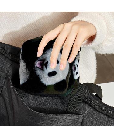HomeDecorZone Portable Period Kit Bag - Panda Animal Multicoloured 20 - Feminine Product Pouch for Girls with Zipper - Ideal for Pads and Tampons - Buy Online on GoSupps.com
