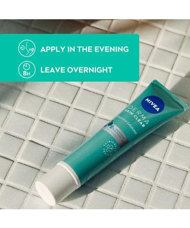 NIVEA Derma Skin Clear Chemical Exfoliator (40ml) with Salicylic Acid, Glycolic Acid, and Niacinamide - Blemish Prevention for Acne-Prone Skin - Buy Online on GoSupps.com