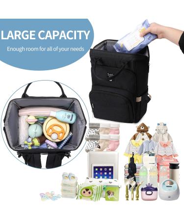 Buy Pomelo Stylish Baby Diaper Backpack - Water-Repellent Large Capacity Multifunctional with Diaper Pad - Ideal for New Parents | International Shipping - Buy Online on GoSupps.com