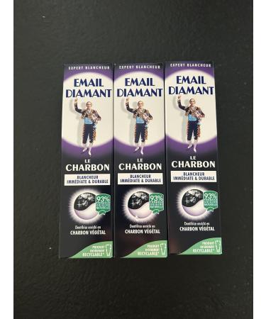 Email Diamant Diamond Enamel Charcoal 75 ml Pack of 3