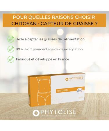 CHITOSAN Powerful Fat Burner | Slimming Capsule | Fat Burning | Drain | Flat Stomach | Diet | Food Supplement | Extra Strength | Weight Loss Made in France 120 Capsules - Buy Online on GoSupps.com