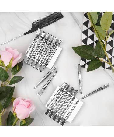 Enebill 24-Piece Alligator Hair Clips - Silver Hair Clamps & Combs for Women & Girls - Essential Hairdressing Tools - Buy Online on GoSupps.com