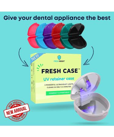 Retainer Case (2 Pack) with Vent Holes - Denture, Mouth Guard, Aligner Case - Black - Buy Online on GoSupps.com