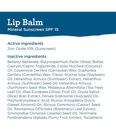 BLUE LIZARD Mineral SPF 15 Lip Balm 3-Pack: Broad Spectrum Sun Protection Natural Coconut Flavor 8 Natural Oils Infused with Australian Kakadu Plum Rich in Vitamin C Vegan Each Tube 0.13 oz. - Buy Online on GoSupps.com