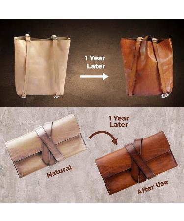 Full Grain Vegetable Tanned Leather Cowhide 8-9 oz 2PCS 6x12 for Tooling & Carving - Buy Online on GoSupps.com