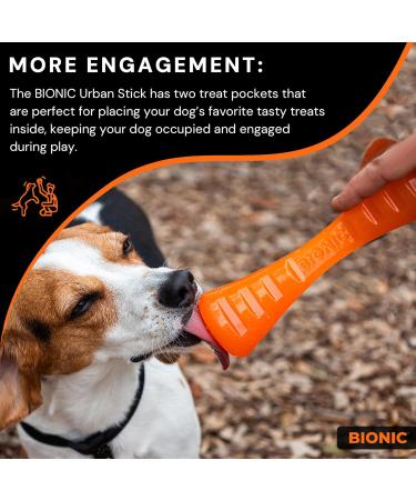 Bionic Urban Stick - Durable 20cm Dog Toy for Tough Chewers | International Shipping - Buy Online on GoSupps.com