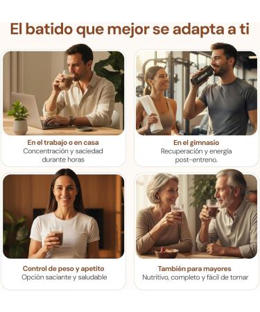 FONAN Replacement shakes for healthy meals and breakfast for a complete diet 12 kg satiating smoothies with vitamins minerals carbohydrates protein powder spirulina and baobab silver - Buy Online on GoSupps.com