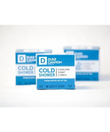 Duke Cannon Cold Shower Cooling Soap Cubes - 7 Ounce | Refreshing & Energizing | Perfect for Men | International Shipping - Buy Online on GoSupps.com