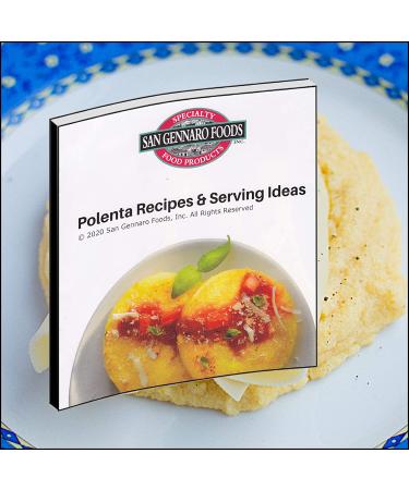 San Gennaro Gluten-Free Polenta Basil & Garlic 18 oz Pack of 6 | Vegan, Kosher, Pre-Cooked | Fat-Free, Cholesterol-Free, Preservative-Free | Includes Recipes Booklet Bundle - Buy Online on GoSupps.com
