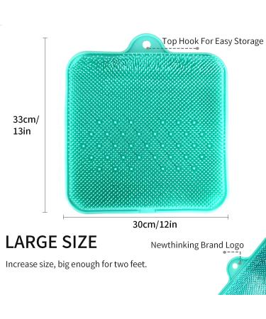 Newthinking Shower Foot Scrubber Cleaner Massager - Exfoliating Feet Spa with Suction Cup for Improved Circulation & Pain Relief (Green) - Buy Online on GoSupps.com