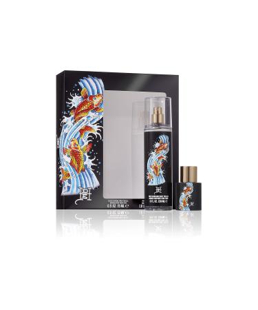 Ed Hardy Koi Wave Eau de Parfum Spray 2 Piece Gift Set Unisex Fragrance for Men and Women 1 Fl Oz (Pack of 1) - Buy Online on GoSupps.com