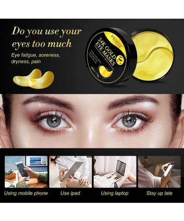 AIQIUSHA 30 Pairs Under Eye Treatment Masks Natural Gel Patch Lighten Dark Circles Collagen Eye Care Mask for Anti-Wrinkle Eye Bags Skin Care Moisturizing Soothing Firming - Buy Online on GoSupps.com