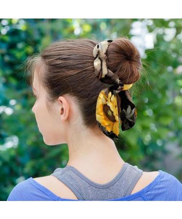 6 Pieces Bow Hair Scrunchies Rabbit Bunny Ear Scrunchies Baseball Pattern Bow Bowknot Scrunchies Bobbles Elastic Hair Ties Ropes Ponytail Holder Accessories for Women Girls Color 2 - Buy Online on GoSupps.com