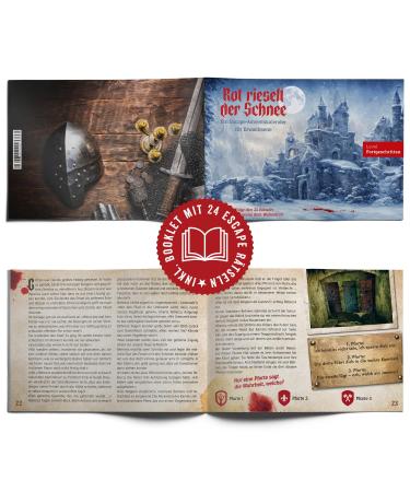 Corasol Escape & Coffee Advent Calendar - Thrilling Escape Experience for Adults | 240g Red Trickles in Snow - Buy Online on GoSupps.com