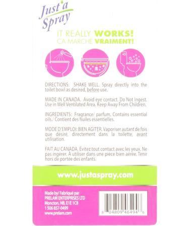 Just a Spray Before You Go Toilet Odor Eliminator Cherry 9 ml - Poop Spray Pocket Toilet Spray Travel Size Personal Freshener. - Buy Online on GoSupps.com