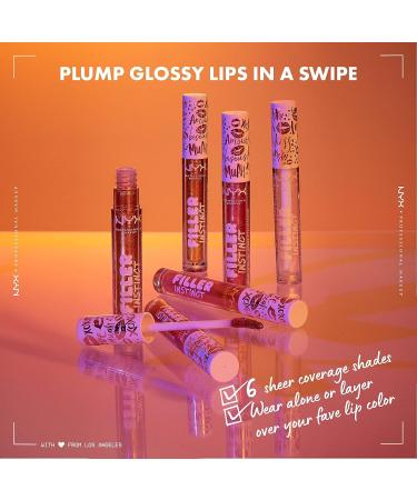 NYX Filler Instinct Plumping Lip Polish - Sparkling Rose Gold Gloss - Buy Online on GoSupps.com