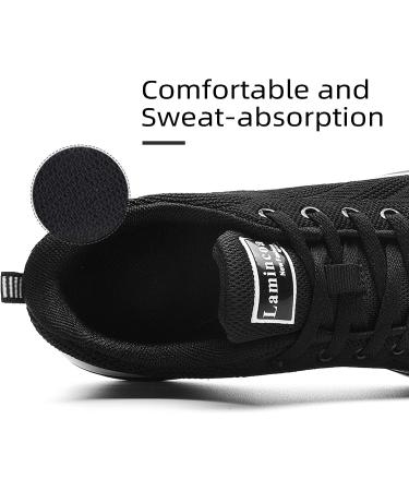 Lamincoa Women's Air Running Shoes - Lightweight Sneakers with Air Cushion for Walking and Tennis - Size 9, Black - Buy Online on GoSupps.com
