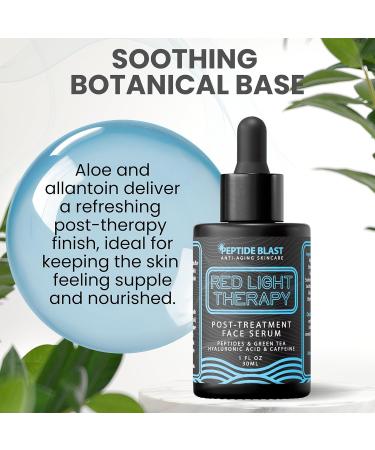 Red Light Therapy Post-Treatment Serum by Peptide Blast Amplifies & Extends Results with Marine Extract Sodium Polyglutamate & Hyaluronic Acid 1 fl oz - Buy Online on GoSupps.com
