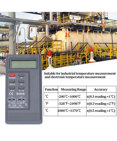 LANTRO JS Digital Thermometer -200 C to 1370 C | LCD Temperature Meter with K Type Probe - Precise Temperature Measurement for Home & Industry - Buy Online on GoSupps.com