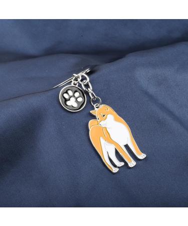 ENSIANTH Dog Keychain - Perfect Gift for Dog Lovers | Puppy Paw Print Keyring for Dog Owners - Ideal for Moms & Dads | Akita & More - Buy Online on GoSupps.com