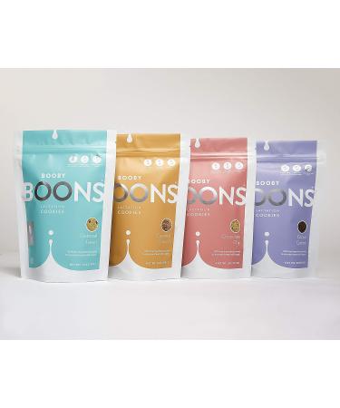 Booby Boons Selection Pack (4 Packs of Lactation Cookies!!) - Buy Online on GoSupps.com