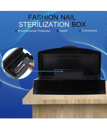 Nail Art Tool Tray - Plastic Tweezers, Hair Salon Spa & Cutter Manicure Equipment (Black) - Buy Online on GoSupps.com
