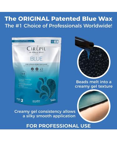 Cirepil Blue Wax Beads 800g Bag - All-Purpose & Unscented - No Strips Needed - Fluid Gel Texture - Easy Removal - Buy Online on GoSupps.com