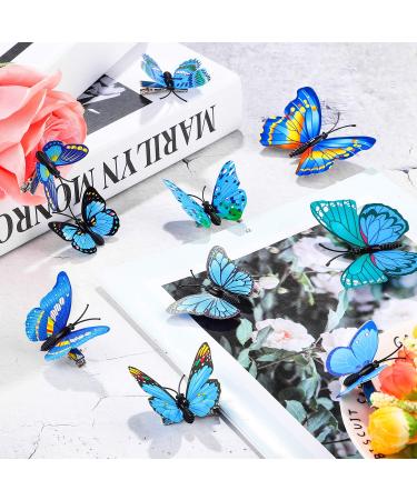 24 Pieces Small Realistic Butterfly Hair Clips in Colorful Blue - Handmade 90s Barrettes for Women and Girls - Buy Online on GoSupps.com