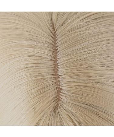 MapofBeauty 18 Inch/45 cm Layered Bangs Straight Synthetic Fiber Shoulder Length Hair Daily Use Wig (Blonde) - Buy Online on GoSupps.com