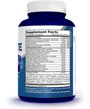 NusaPure Saw Prostate Palmetto Complex (Plant Sterol Complex Nettle Root Pygeum Bark Graviola) - 90 Capsules - Buy Online on GoSupps.com