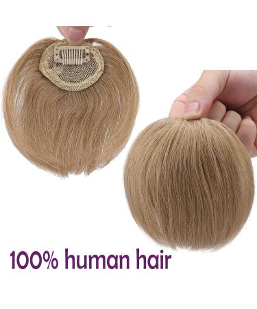 Rich Choices Remy Real Hair Clip-in Bangs - Dark Blonde Choppy Fringe Extensions - 8.5g One Piece - Buy Online on GoSupps.com