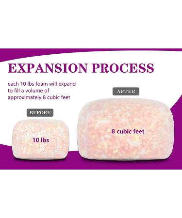 N&V 10LB Shredded Foam Filling Bean Bag Refill - High Density, Odorless & Allergen-Free for Bean Bags, Pillows, Dog Beds, Cushions & Crafts - Buy Online on GoSupps.com