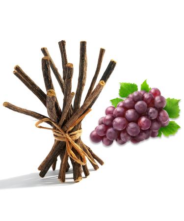 Aroma Depot Grape Flavored Licorice Root Chew Sticks - 8 oz. for Oral Health 100% Pure Natural 6.5-7 inches Long