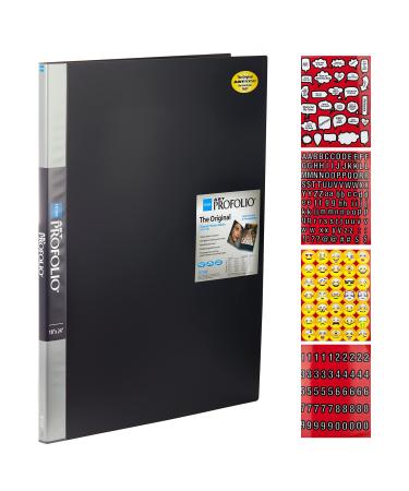 Itoya Original Art ProFolio 13x19 Black Photo Album Book with 48 Pages -  Photo Album Art Portfolio Folder for Artwork - Picture Book Portfolio Binder  - Presentation Binder Photo Book