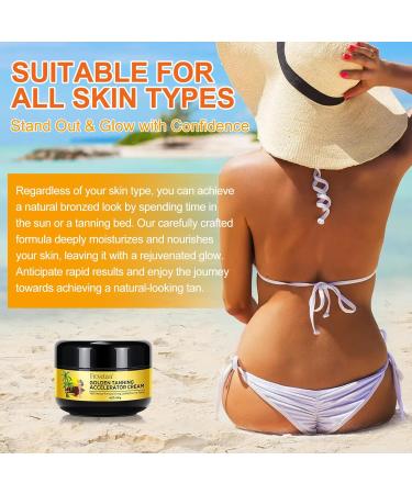 GLONESEBLUM 100g Sunbed Tanning Accelerator Luxe Gel Effective in Sunbeds & Outdoor Sun Achieve a Natural Long-Lasting Rapid Tanning Self Tanner - Buy Online on GoSupps.com