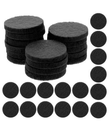 COHEALI 100pcs Aroma Refill Diffuser Pad Essential Oil Cotton Refill Pads Replacement(Black)