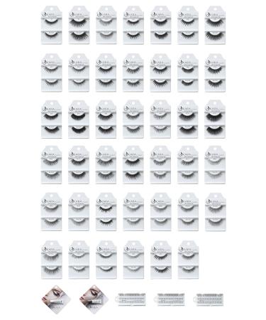 Kara Beauty Human Hair Eyelashes - 42 (Pack of 12) | Premium Quality & International Shipping - Buy Online on GoSupps.com