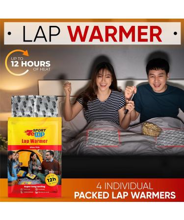 Lap Warmer (4 Pack) - Up to 10 Hours of Heat 16 X 10 Super Long Lasting - Easy All Natural - Air Activated for Body Lap Hands & Toes - Odorless Hot Lap Warmer - Sport Temp - Buy Online on GoSupps.com