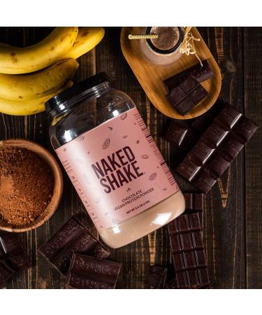 Naked Shake Chocolate Protein Powder - Plant Based, US & Canadian Farms, MCT Oil - Gluten-Free, Soy-Free, No GMOs - 30 Servings - Buy Online on GoSupps.com
