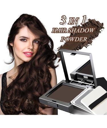 Root Touch Up Powder Hairline Powder Dark Brown Hair Root Colour Touch Up Quick Cover Grey Hair in Hair Regrowth Treatments for Root Concealer-(Black) - Buy Online on GoSupps.com