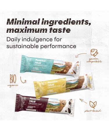 Power Bar True Organic Oat Bar Banana-Hazelnut 16x40g - 100% Organic + 100% Plant-Based + Climate-Neutral Brown - Buy Online on GoSupps.com